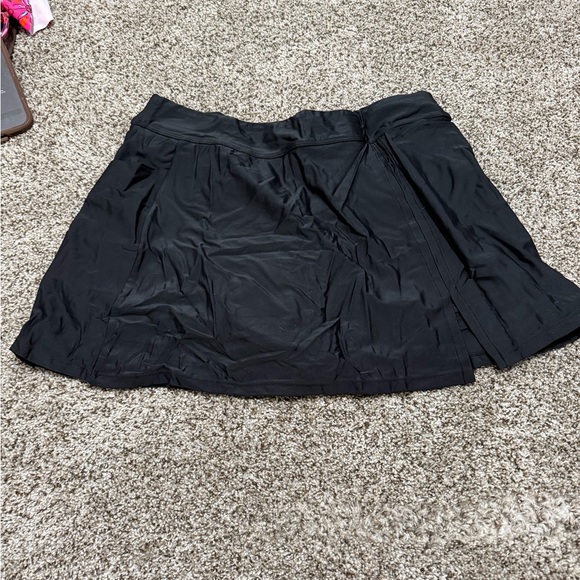 Aqua Eve Other - Aqua Eve - Women's Black Swim Mini Skirt/Short - Sleek Swim Skort - Size Large